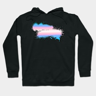 Transgender Paint Smudge Minimalism Hoodie